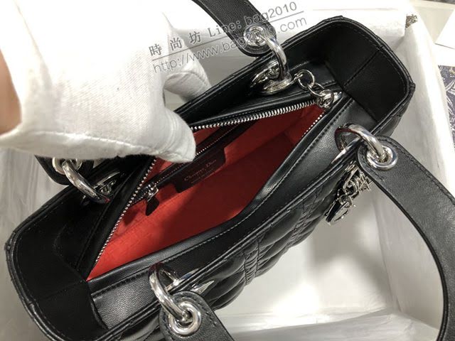 Dior女包 迪奧Lady Dior五格羊皮經典款戴妃包 Dior手提肩背斜挎包  dfk1730